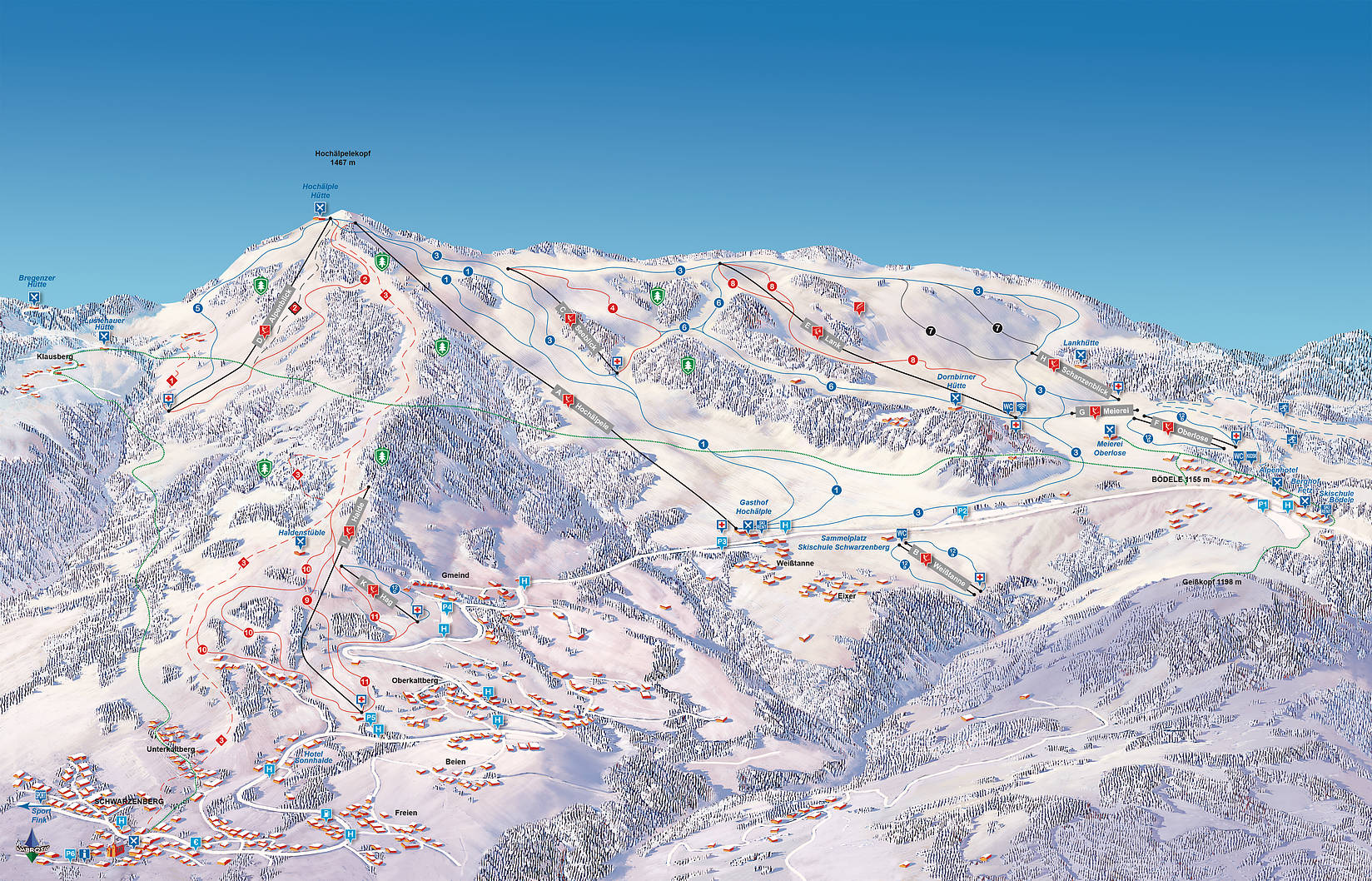 Bödele - Schwarzenberg